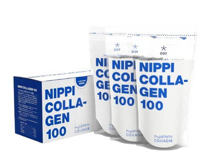 Japan Nippi collagen powder 110g a box of three bags are made in Japan low molecular weight easy to absorb and dissolve quickly