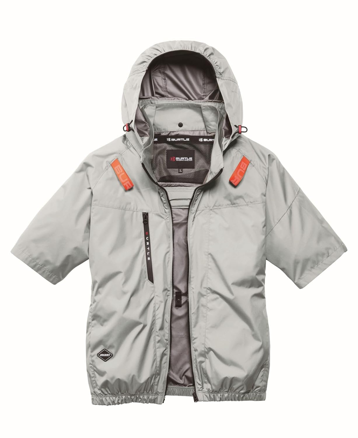 BURTLE バートル エアークラフト半袖ブルゾン(ハイバックファン)(ユニセックス) 春夏用 ブラック AC2096HB