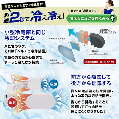 日本THANKO TKNNC22 頸掛式 降溫器 Thanko Neck cooler slim 攜帶冷氣