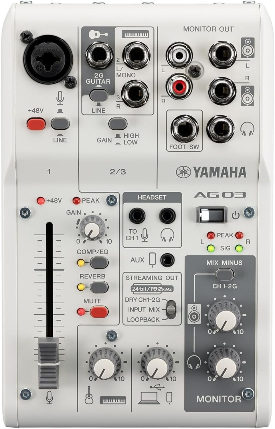 Japan YAMAHA AG03MK2 Mixer Mixer Live Podcast AG03 MK2 