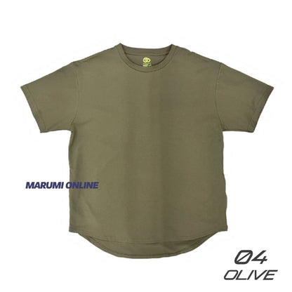 クラワークス コトブキニット ラウンドヘム オーバーサイズ 半袖 Tシャツ メンズ ストレッチ コットンタッチ 吸汗速乾 UVカット 3624 [26KN3624]