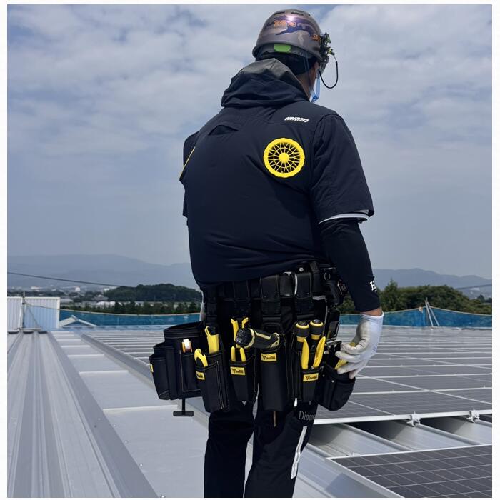 ツノダ LOCX 着脱式ペンチ差し3段 バックル付き LX-CP3B ワンタッチ組み換え 電工用腰袋 tsunoda