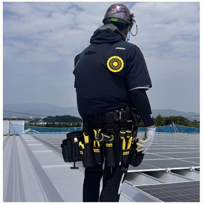 ツノダ LOCX 着脱式ペンチ差し3段 バックル付き LX-CP3B ワンタッチ組み換え 電工用腰袋 tsunoda