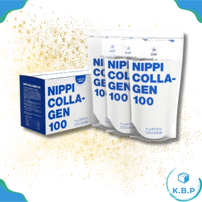 Japan Nippi collagen powder 110g a box of three bags are made in Japan low molecular weight easy to absorb and dissolve quickly