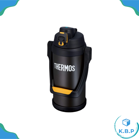 日本 THERMOS 膳魔師 不鏽鋼真空 保冷瓶 FFV-2001 (黑) 2.0L 露營 水壺