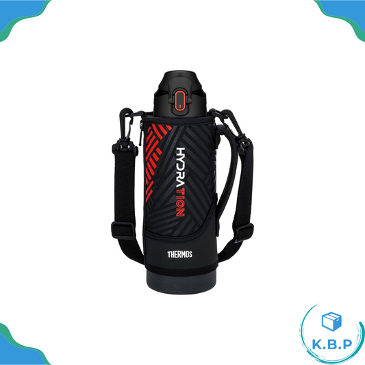 日本 THERMOS 膳魔師 不鏽鋼真空 保冷瓶FJS-1000F BKOR 1 L露營 水壺