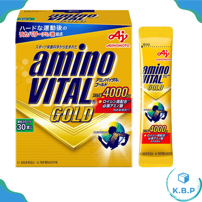 日本 味之素 Amino VITAL gold 胺基酸4000mg 30入 支鏈胺基酸 BCAA 修復